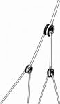 95013 - Friction sheave - 20 MM SOLID SHEAVE- WEB - TIE SHEAVE - CONTROL LINE EYE | Nautos-usa
