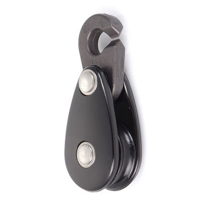 91124 - TRAVELLER PLASTIC BLOCK 28  WITH SISTER CLIP - BLACK