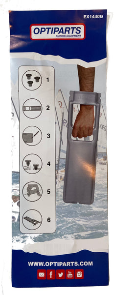 PRADDLE - SINGLE HANDED PADDLE - Orange or Grey - Opti1440 | Nautos-usa