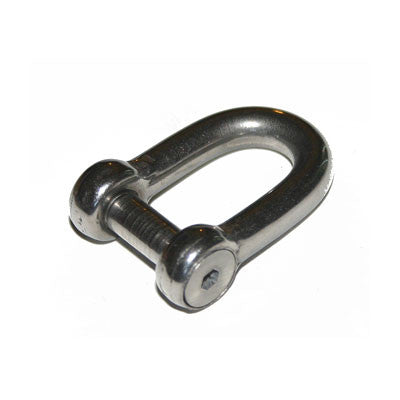 STRAIGHT SHACKLES WITH ALLEN SCREW- ALLEN PIN - 6mm ~1/4" to 10mm ~ 3/8" | Nautos-usa