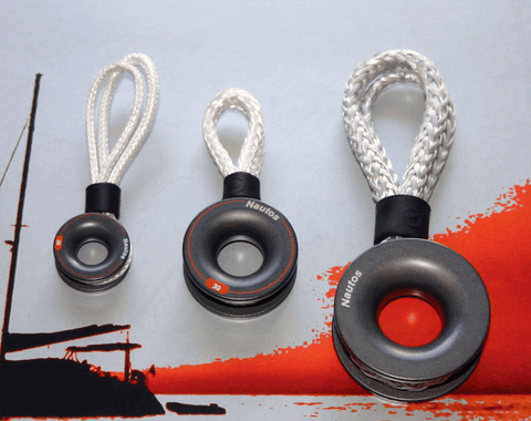 Short Loop - Dyneema line and Nautos Friction Ring - 20 - 30 - 40mm Ring Diameter | Nautos-usa