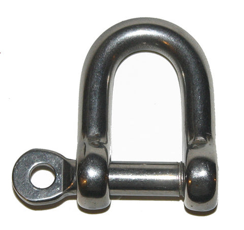 STRAIGHT SHACKLES - SCREW PIN WITH EYE . LOOSE PIN | Nautos-usa