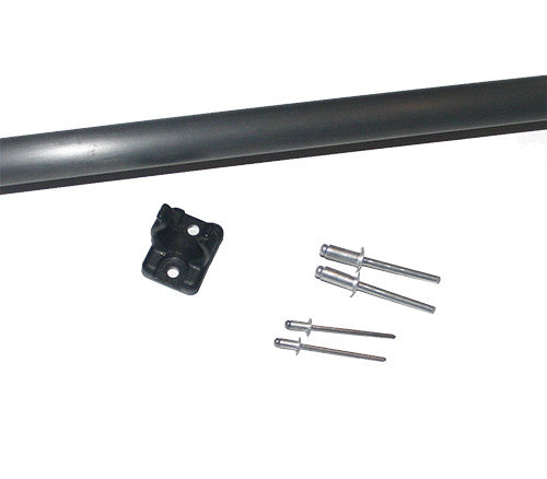TILLER EXTENSION COMPLETE WITH TUBE CLIP AND RIVETS - from 24" to 48" long. All sailboats