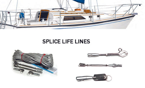 Dyneema Life Lines - Fitting Parts and Complete Kits .