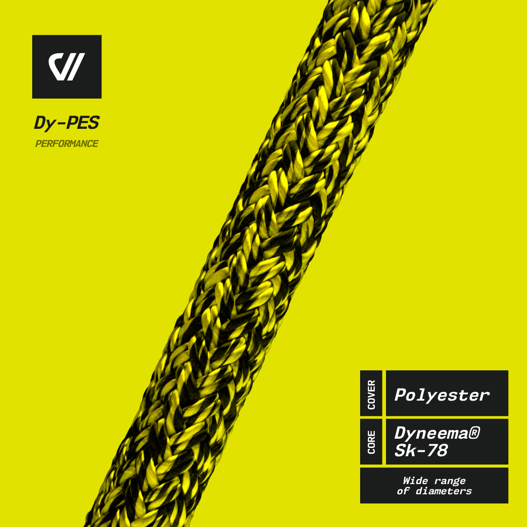 Dy-Tech - Performance Rope Dyneema® registered SK-78 core and Polyeste