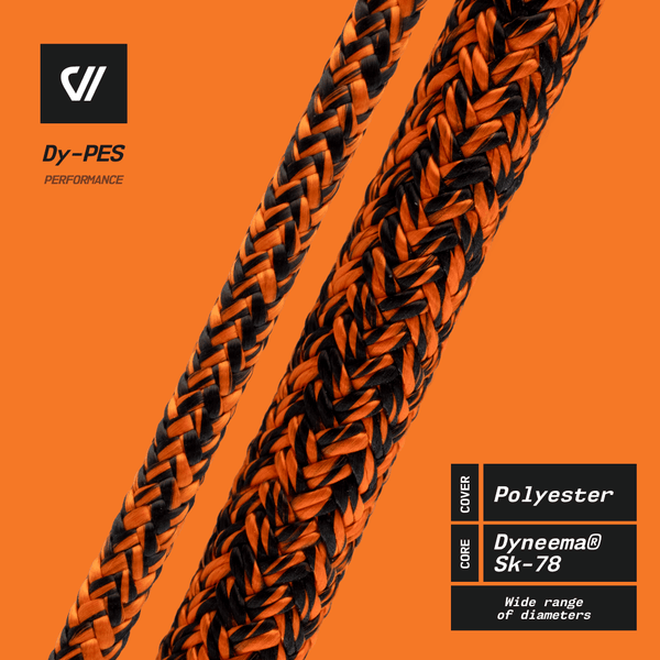 Dy-PES - Performance Rope - Dyneema® Core with Premium Polyester Cover ...
