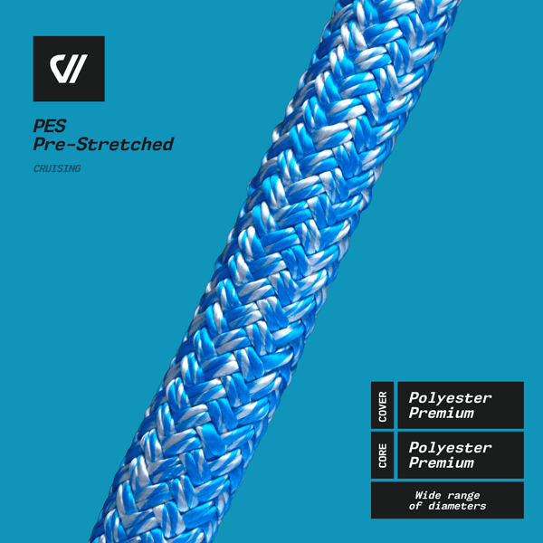 Double braided polyester rope - PES Premium | Nautos-USA | Sailing ...