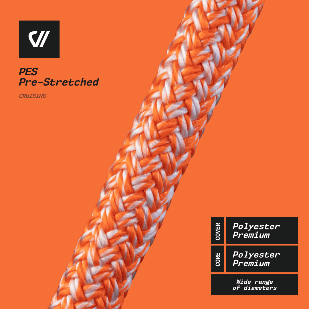 PES Premium - Double-braided polyester rope. Nautos-usa