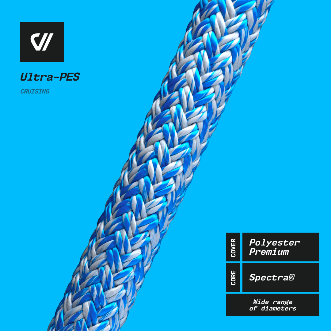 ULTRAPES - Pure Spectra core with Polyester cover- SELL BY FOOT