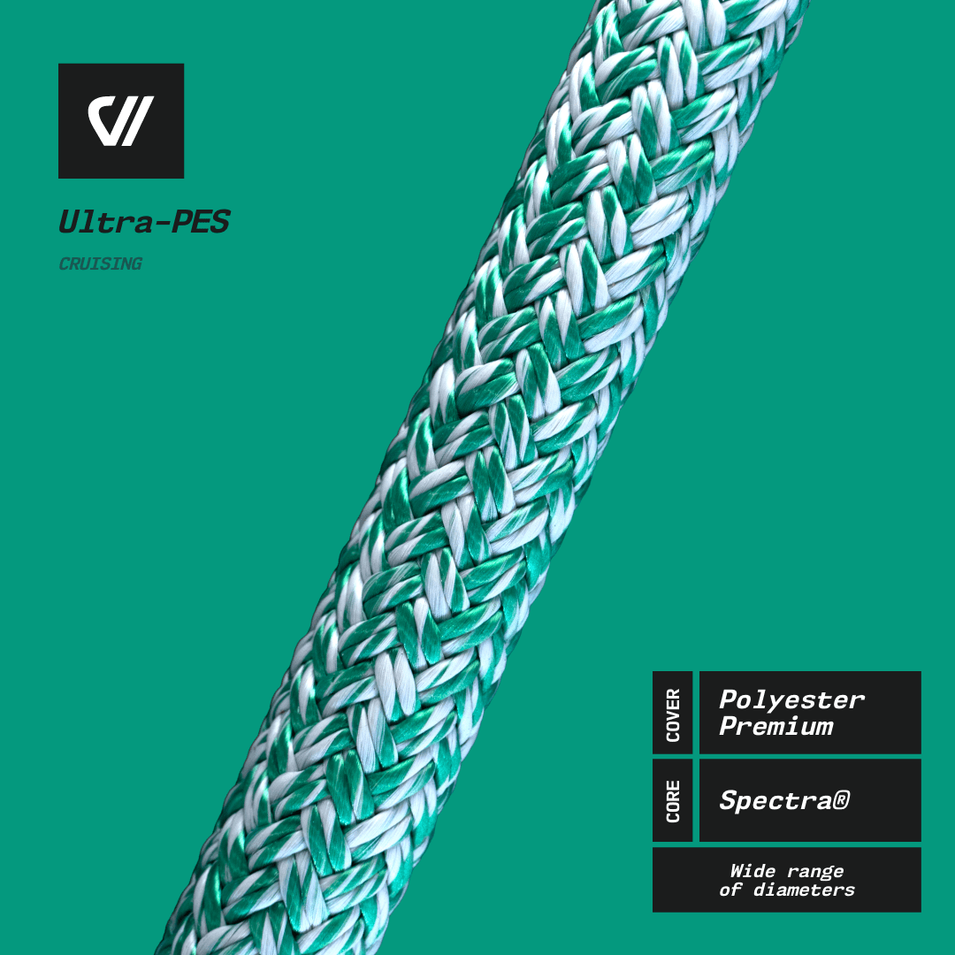 ULTRAPES - Pure Spectra core with Polyester cover- SELL BY FOOT