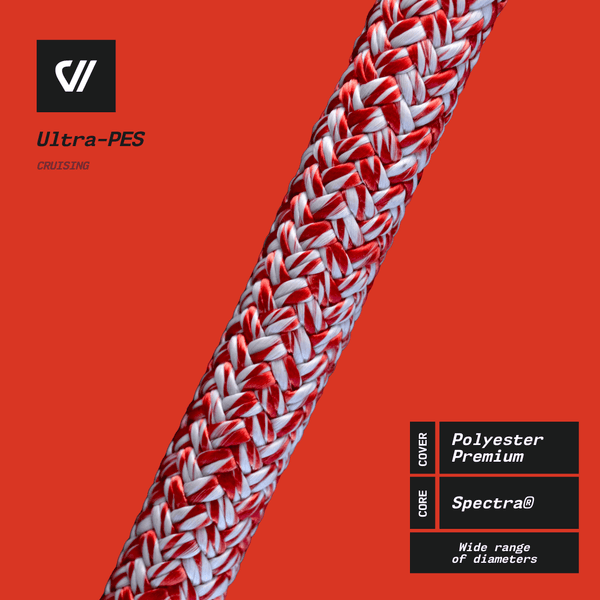 Spectra Rope Cover Marine rope - ULTRAPES - Pure Spectra core with Polyester cover