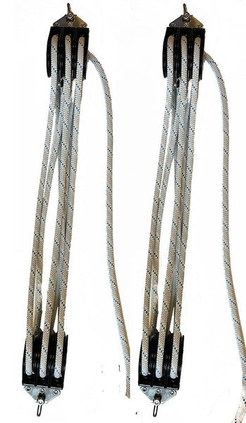 Copy of BL004 - Lift tackle Large - Blocks with  cam cleat and 3/8" rope included - Ready to use | Nautos-usa 