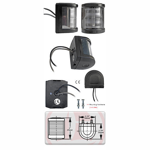 13.1566 - STERN LIGHT - 12 V. - Width 56mm - height 73mm