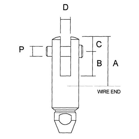 STA-LOK FORK (INCH) - Sta-Lok Self Fit Terminal