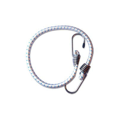 393 - Elastic Cord with Stainless Steel Hook -  Diam. 5/16" mm - Length 20" - SET OF 2 PIECES