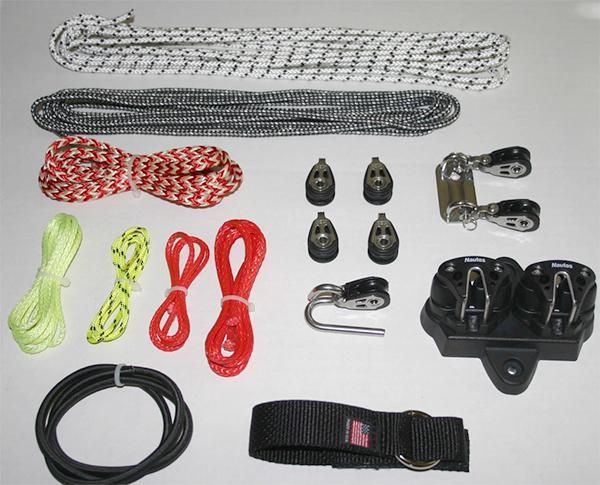 N7002 -Turbo Powerpack for outhaul and cunningham.  Complete cunningham and outhaul system to XD specification using Nautos SS ball bearing blocks.