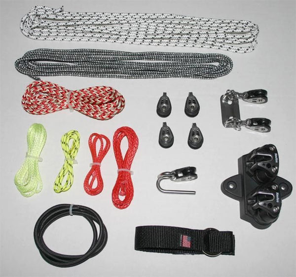 N7002 -Turbo Powerpack for outhaul and cunningham.  Complete cunningham and outhaul system to XD specification using Nautos SS ball bearing blocks.