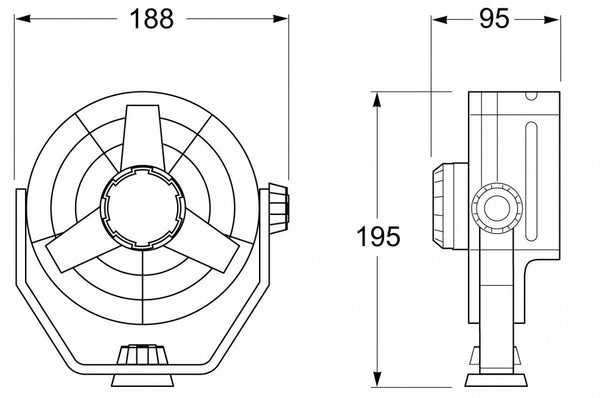 65316 - Two Speed  Turbo Fan - Hella Marine | Nautos-usa 