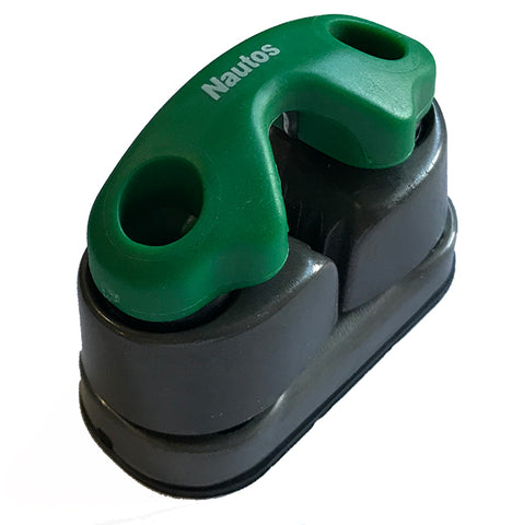 91035 GF - Cam Cleat Aluminum , 3 row ball bearing cam cleat with Green Fairlead