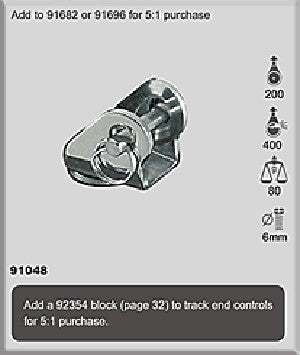 91048 - SWIVEL HEAD 5MM PIN  / 3/16"