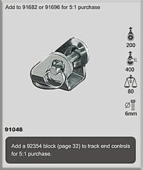 91048 - SWIVEL HEAD 5MM PIN  / 3/16"