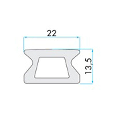 91718 TRACK  "H" TYPE - 1500 MM STANDARD (  5 ft) LONG | Nautos-usa 