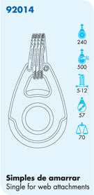 SF 92014 - SINGLE SWIVEL - ULTRA LIGHT BLOCK