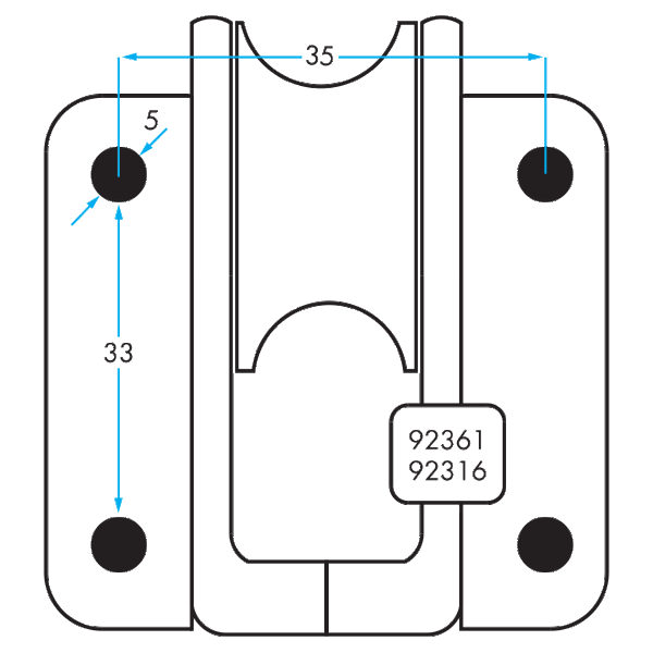 92316 SINGLE VERTICAL LEAD