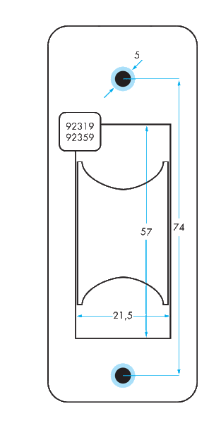 92359 - SINGLE THROUGH DECK WITH ALUMINUM SHEAVE