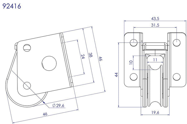 92416 SINGLE VERTICAL LEAD