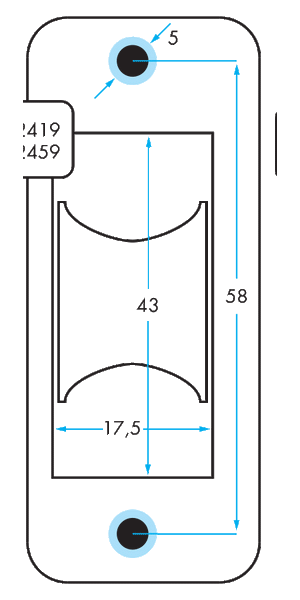 92459 -SINGLE THROUGH DECK WITH ALUMINUM SHEAVE- HEAVY LOAD