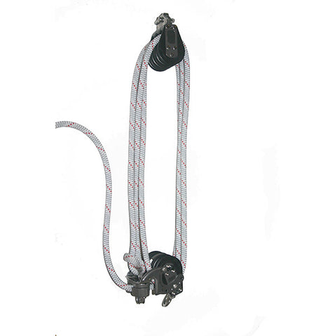 92733-34 R| 6:1 mainsheet System set of blocks- 57mm sheave. With pre-stretched mainsheet rope.