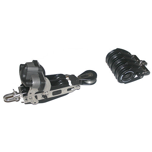 92747-086   9:1/ 5:1 Mainsheet blocks set -Double speed mainsheet- Ratchet with double aluminum cam cleat.