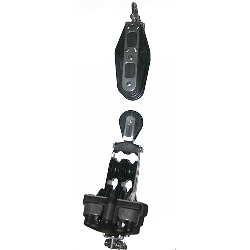 92747-240   9:1/ 5:1 Mainsheet blocks-Double speed - Ratchet with double aluminum cam cleat.