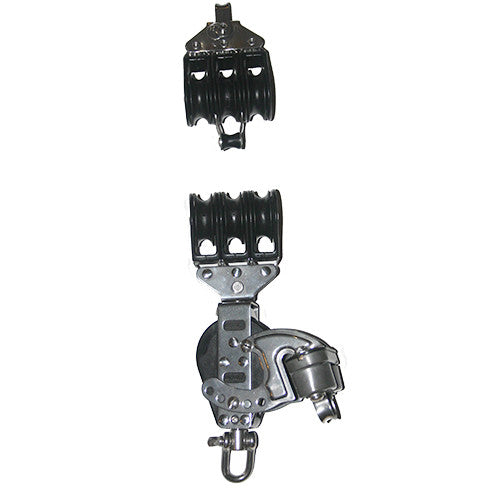92773-335   7:1 Mainsheet blocks set - Ratchet with aluminum cam cleat.