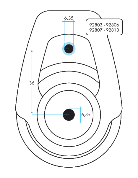 92803- SINGLE FOOTBLOCK | Nautos-usa 