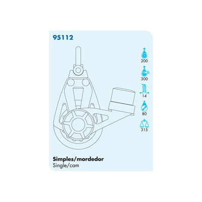 95112 Single Swivel With Cam