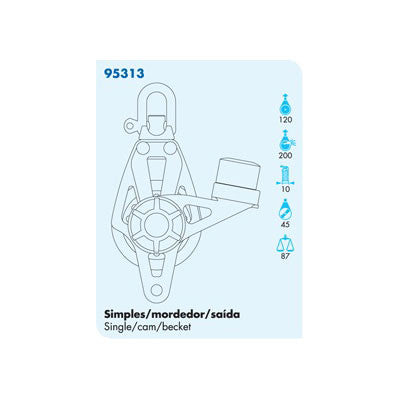 95313  Single Swivel With Cam & Becket