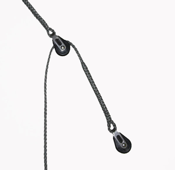 001R SPLICE -  LAZY JACK SYSTEM - Type A - SMALL SIZE- WITH ROPE INCLUDED AND SPLICED BLOCKS | Nautos-usa 