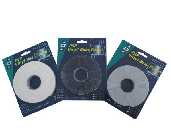 Single Sided Vinyl Bear Foam tape - 19mm ~ 3/4" - Black - PSP Tapes