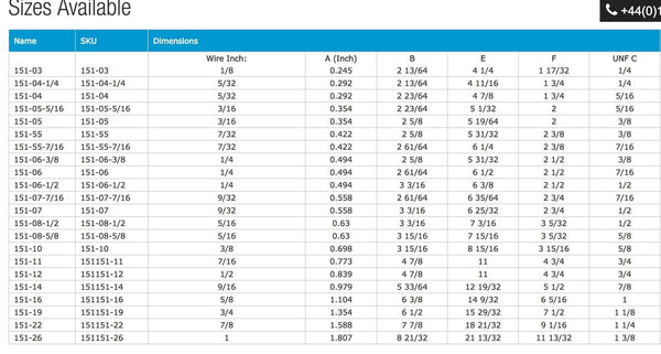 SWAGE STUD UNF OPEN BODY (INCH) | Nautos-usa 