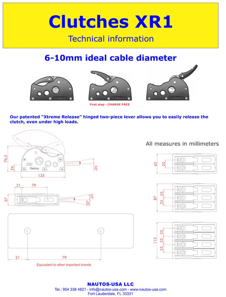 95082 XR1 DOUBLE ROPE CLUTCH | Nautos-usa 