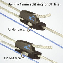 Clamcleat® CL829-11AN: Cleat Para Kitesurf Y Quinta Línea Con Anillo De Acero Inoxidable
