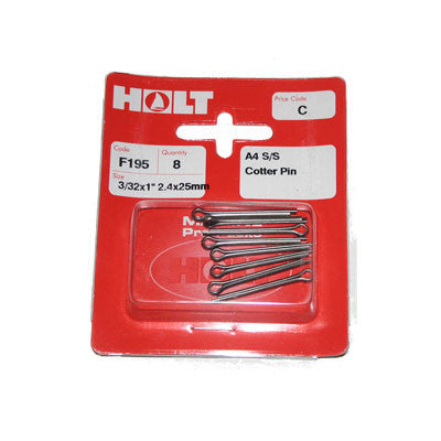 F195- Cotter Pin 3/32&quot;X 1&quot;