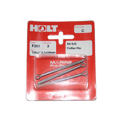 1/8in X 1-1/2in Stainless Steel Cotter Pin for Propellers - 5 Pack