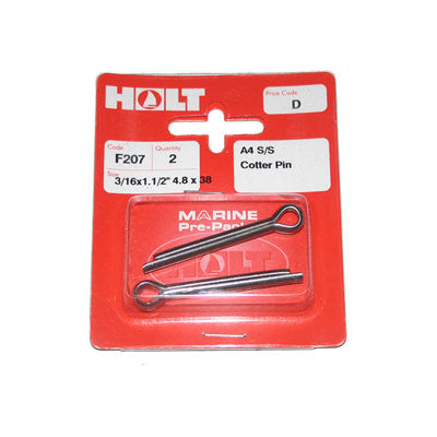 F207- COTTER PIN 3/16&quot; X 1 1/2&quot;
