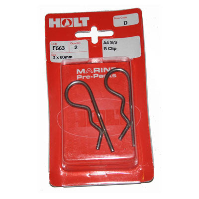 F663 - &quot;R&quot; CLIP - 3 X 60 MM