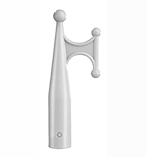 Female hook fitting, plastic  25 mm -Grey  - 62095 - PLASTIMO