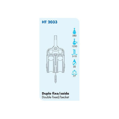 HT 2033 DOUBLE BLOCK WITH BECKET