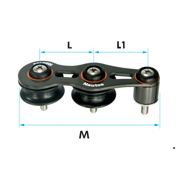 Deck Organizers - NEW MODEL - Single to Quadruple - Stackable - Nylon or Aluminum Sheaves | Nautos-usa 